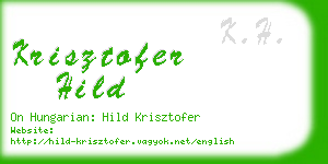 krisztofer hild business card